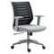 Scaun birou ergonomic SL Q320, mesh, mecanism inclinare, baza polipropilena, suport lombar, roti cauciucate, 90 kg, negru/gri