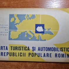 harta turistica si automobilistica a republicii populare romane - 1960 -91/66 cm