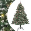 Brad de Crăciun artificial cu 300 LED Verde 140 x 140 x 210 cm
