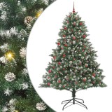 Cumpara ieftin Brad de Crăciun artificial cu 300 LED Verde 140 x 140 x 210 cm