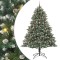 Brad de Crăciun artificial cu 300 LED Verde 140 x 140 x 210 cm