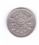 Moneda Anglia 2 shilling / 2 shillings 1966, stare foarte buna, curata, Europa, Cupru-Nichel