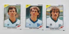 3 surprize guma Turbo Ulker Final &rsquo;86 fotbal fotbalisti Robson Butcher Hoddle