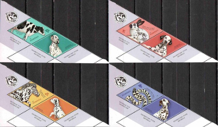 ROMANIA 2022, Animale tip dalmatian, Fauna, Vinieta, serie neuzata, MNH, 2358