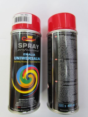 Spray vopsea Profesional CHAMPION RAL 3002 Rosu 400ml ManiaCars foto