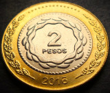 Moneda bimetal 2 PESOS - ARGENTINA, anul 2016 * cod 1929 A = A.UNC luciu batere