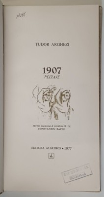 1907 PEIZAJE-TUDOR ARGHEZI foto