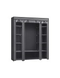 Cumpara ieftin Dulap pliabil, Songmics, 150 x 45 x 175, LSF003I02, Gri