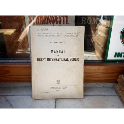 Manual de drept international public , F. I. Cojevnicov , 1949 foto