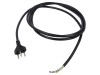 Cablu 3x1mm2, 2,5m, negru