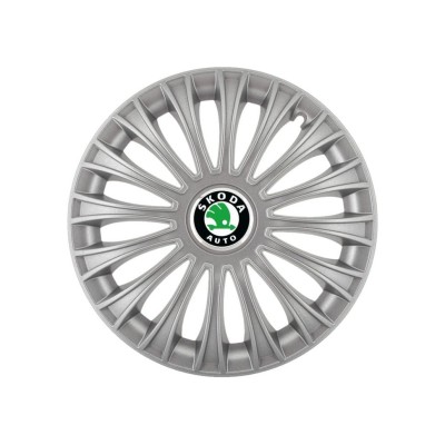 Set 4 Capace Roti 15 inchi (R15) Dino Gri, Compatibile cuSkoda foto