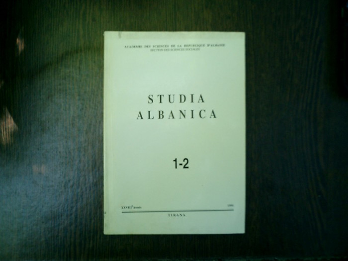 Studia albanica 1-2 XXVIIIe annee