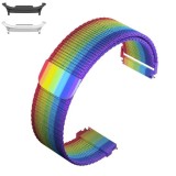 Curea otel, compatibila cu Samsung Galaxy Watch9 44mm/40mm, Samsung Galaxy Watch 8 44mm/40mm, Rainbow