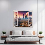 Folie imprimata color pentru decor perete locuinta, dimensiune 125 x 110cm, model: VIEW TO HAVEN 03 FAVLine Selection, Oem