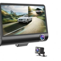 Camera auto tripla: fata, spate, interior, design tip monitor, 4 inch, Full HD