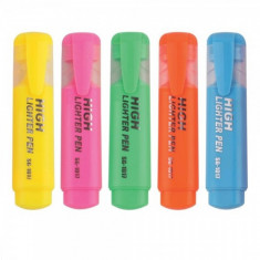 Set 12 Marker fluorescent Highlither evidentiere text 5mm SG1017 foto