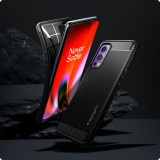 Husa TPU Spigen Rugged Armor pentru OnePlus Nord 2 5G, Neagra