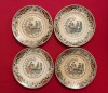 4 FARFURII FOARTE VECHI, DE COLECTIE, CU MARCAJ CHINOIS ST AMAND ( NORD) D19,8cm