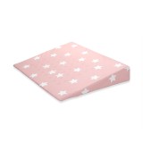 Cumpara ieftin Perna inclinata antisufocare, Lorelli Air Comfort, 60 X 45 X 9 cm, husa detasabila si lavabila, Pale Blush Stars