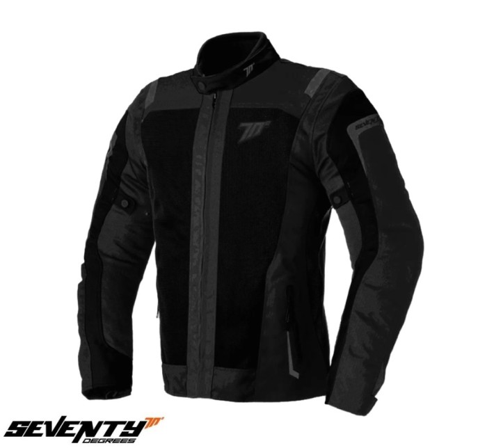 Geaca (jacheta) barbati pentru scuter - motocicleta Touring Seventy vara model SD-JT66 Sahara culoare: negru Negru 4XL