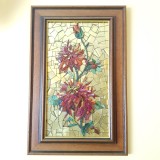 Tablou ORIGINAL Art Georgies &ndash; Flori &icirc;n mozaic