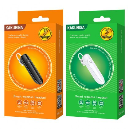 Casca Audio Wireless Hansfree, KAKUSIGA KSC-554, Bluetooth V5.0, 150mAh, Negru Blister