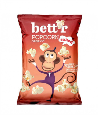 Popcorn cu Sare Fara Gluten Bio 60 grame Bett&amp;#039;r foto