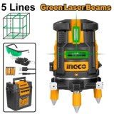 Nivela cu Laser Verde Rotativa 360&deg; INGCO HLL305205