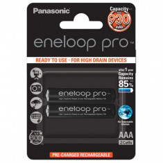 Acumulatori Panasonic Eneloop Pro AAA R3 930mAh 1,2V Ni-MH BK-4HCDE/2BE set 2 buc.