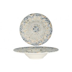 Bonna Farfurie cu paste - Luca Mosaic - Por&Aring;&pound;elan - 24 cm (270cc) - set de 2