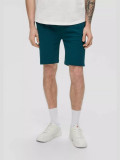 Pantaloni scurti sport barbati din bumbac cu croiala Regular fit verde inchis S, Verde inchis, S INTL