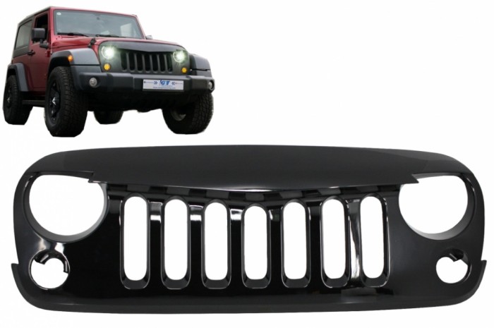 Grila Centrala JEEP Wrangler / Rubicon JK (2007-2017) Angry VaderDesign Negru Performance AutoTuning