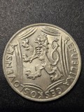 2D1 Cehoslovacia 100 coroane 1948 aUNC Argint/din foto