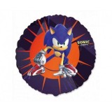 Balon folie Sonic rotund 46 cm