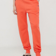 G-Star Raw pantaloni de trening culoarea portocaliu, neted