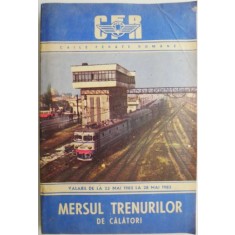Mersul trenurilor de calatori. Valabil de la 23 mai 1982 la 28 mai 1983
