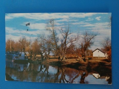 CPIB 23377 CARTE POSTALA - VEDERE DIN DELTA DUNARII, RPR, CIRCULATA, 1965, STAMPILE, TIMBRU foto