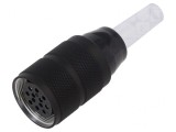 Mufă Mamă M25 Argintată 125V 5A IP40 12 PIN