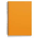 Caiet A4 cu spira, 60 file dictando, 60g/mp, PP 280 microni