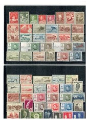 Groenlanda 1960-1985 - Lot timbre neuzate, pe 3 cartoane de expunere