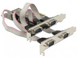 PCI Express cu 4 x Serial RS232, Delock 89178