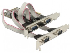 PCI Express cu 4 x Serial RS232, Delock 89178