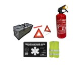 Kit siguranta auto complet omologat RAR cu trusa, stingator si geanta