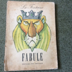 fabule la fontaine fabule ilustratii eugen taru editura ion creanga 1980 RSR