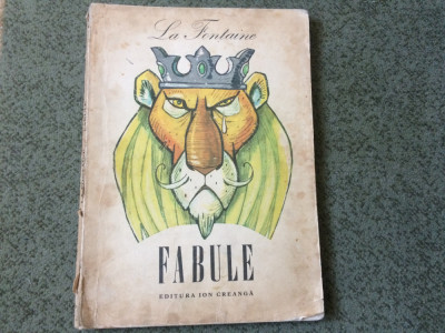 fabule la fontaine fabule ilustratii eugen taru editura ion creanga 1980 RSR foto