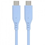 Cablu USB 2.0 type C 60W T-T 1.5m silicon Blue, ku31sa15b