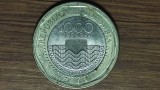 Columbia - moneda de colectie exotica bimetal - 1000 pesos 2013 - design f spectaculos - broasca testoasa stilizata
