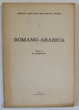 ROMANO - ARABICA , edited by M. ANGHELESCU , 1974