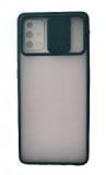 Huse siliconcu protectie camera slide Samsung Galaxy A71 , Verde, Alt model telefon Samsung, Silicon, Husa