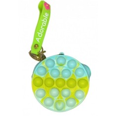 Portofel Pop It Rotund Verde Bleu